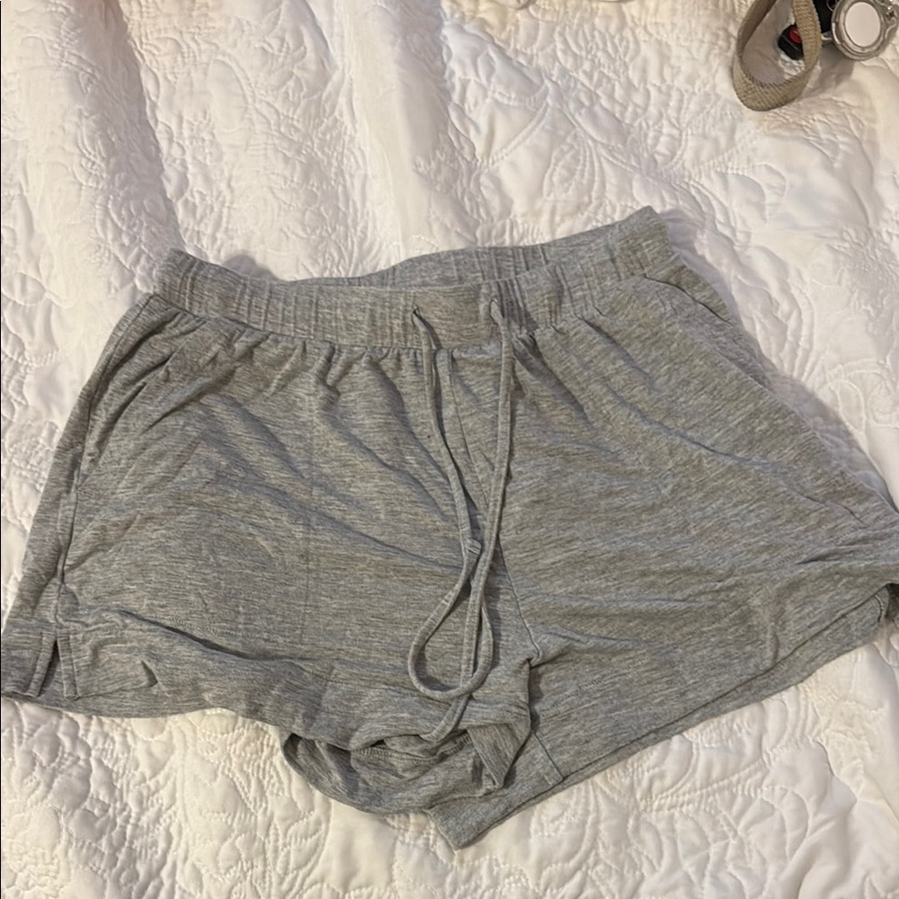 Auden Cloud Knit Gray Lounge Shorts